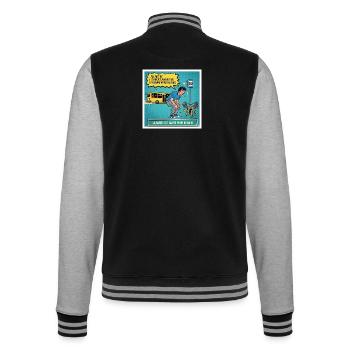 Hohe Messlatte für morgen - College-Sweatjacke - Schwarz/Grau meliert - Hinten - Marisol (170cm)