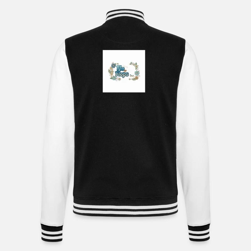 Flo Flops Tropic Logo - Veste Teddy - noir/blanc