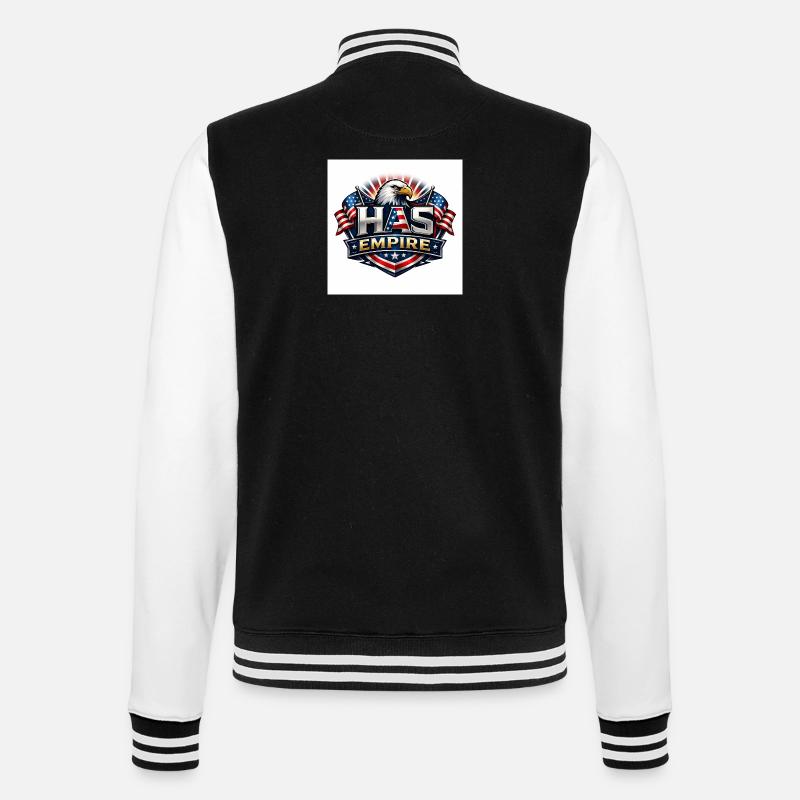 HAS Empire  - Veste Teddy - noir/blanc