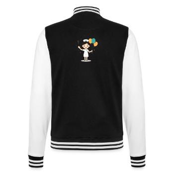 Nurse Retirement Gift Departure Caregiver Humor - College Sweat Jacket - black/white - Back - Marisol (170cm)