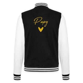 GRANDPA. DAD. FATHER'S DAY. HAPPY FATHER'S DAY. GOOD - College Sweat Jacket - black/white - Back - Marisol (170cm)