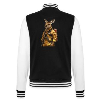 Känguru - College-Sweatjacke - Schwarz/Weiß - Hinten - Marisol (170cm)