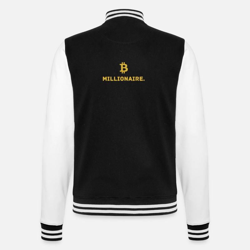 Millionaire. X Bitcoin Millionaire. - Veste Teddy - noir/blanc