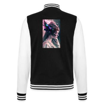 ARTWORK Dragon Girl Mel - Veste Teddy - noir/blanc - Dos - Marisol (170cm)