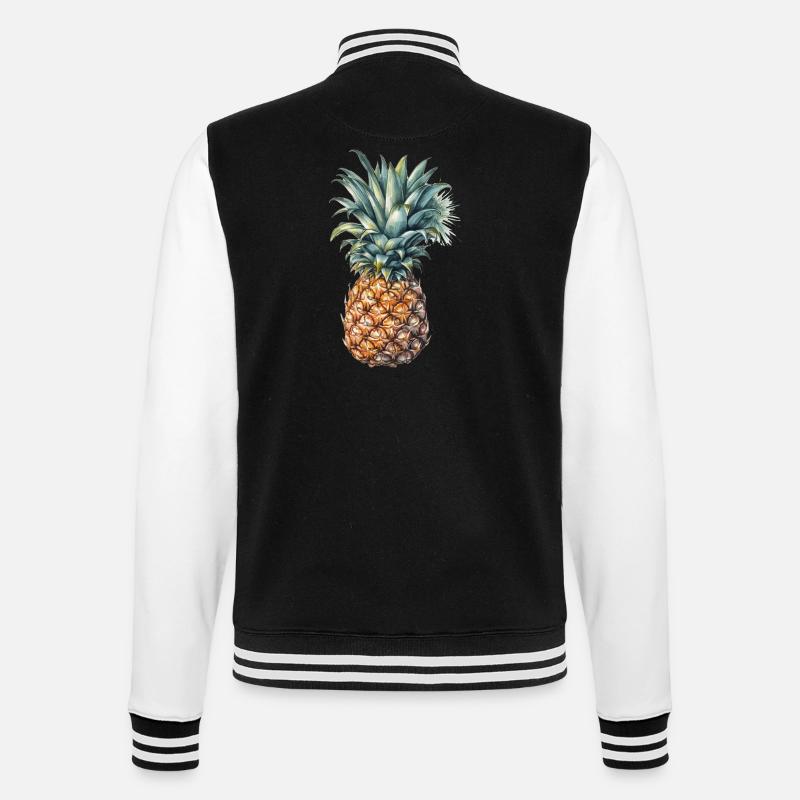 Ananas - Veste Teddy - noir/blanc