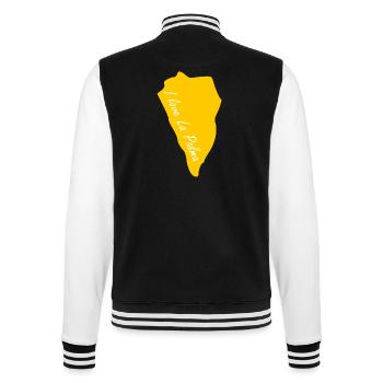 I love La Palma - College Sweat Jacket - black/white - Back - Marisol (170cm)