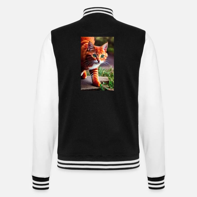 Kitty - College Sweat Jacket - black/white