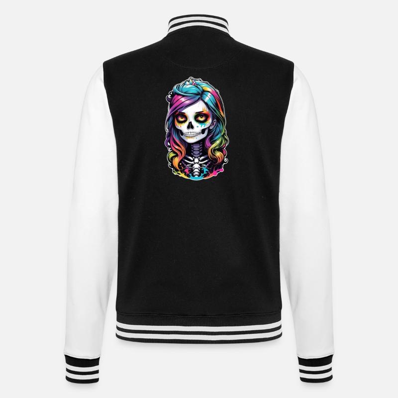 Halloween - Rock & Rainbow - College Sweat Jacket - black/white