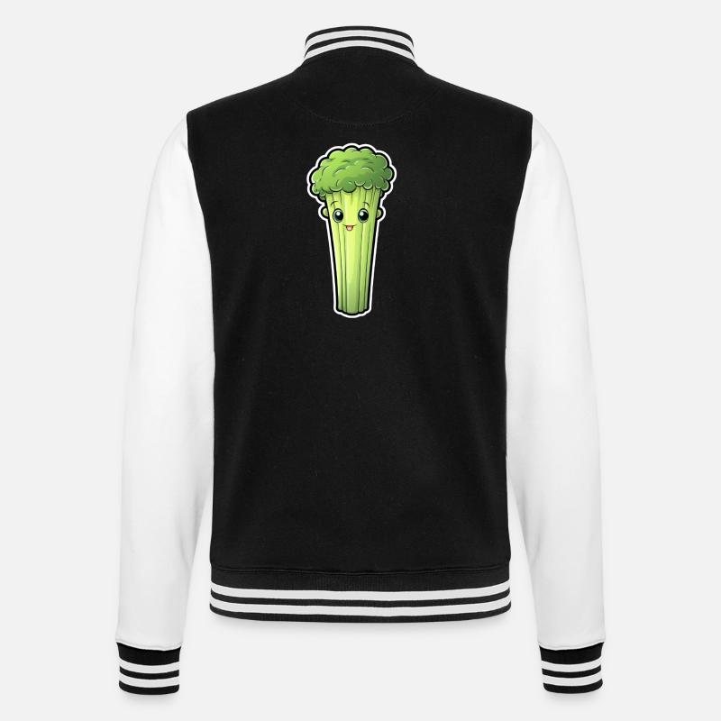 Céleri ou céleri kawaii - Veste Teddy - noir/blanc
