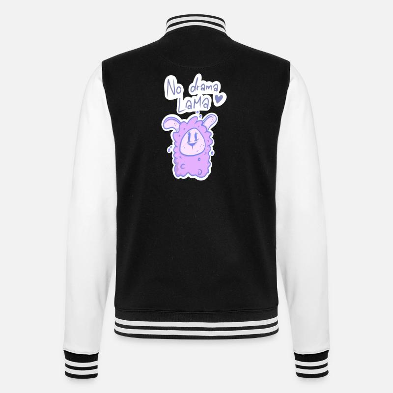 Lama2 - Veste Teddy - noir/blanc