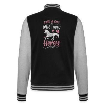 Pferde Sport Westernreiten Turnierreiten - College-Sweatjacke - Schwarz/Grau meliert - Hinten - Marisol (170cm)