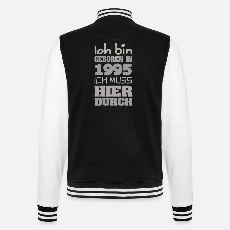 Je suis en 1995 - Veste Teddy - noir/blanc