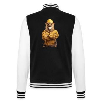 Löwe - College-Sweatjacke - Schwarz/Weiß - Hinten - Marisol (170cm)