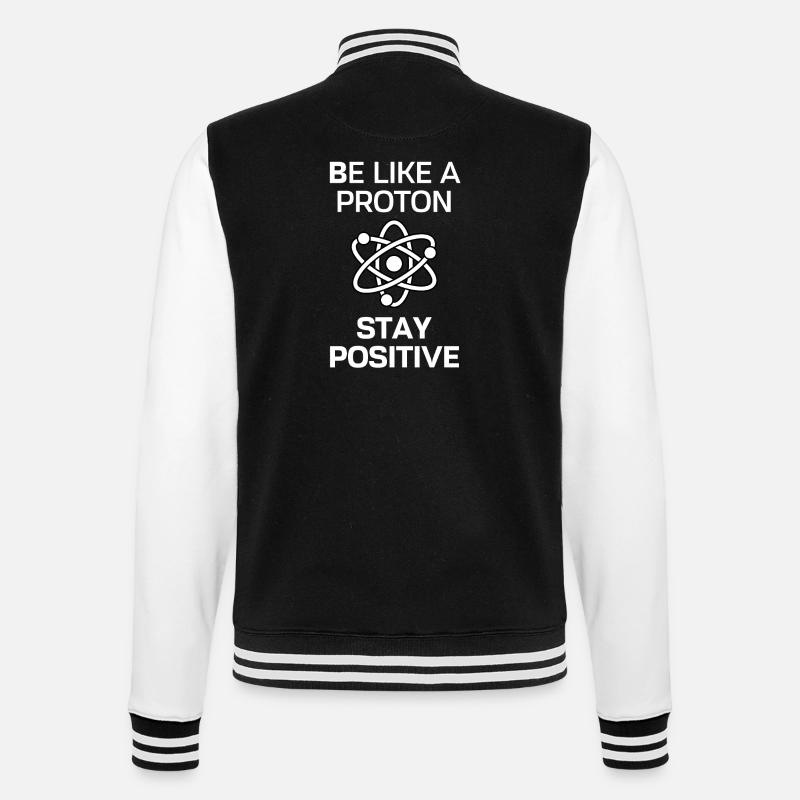 Restez positif comme un proton - Veste Teddy - noir/blanc