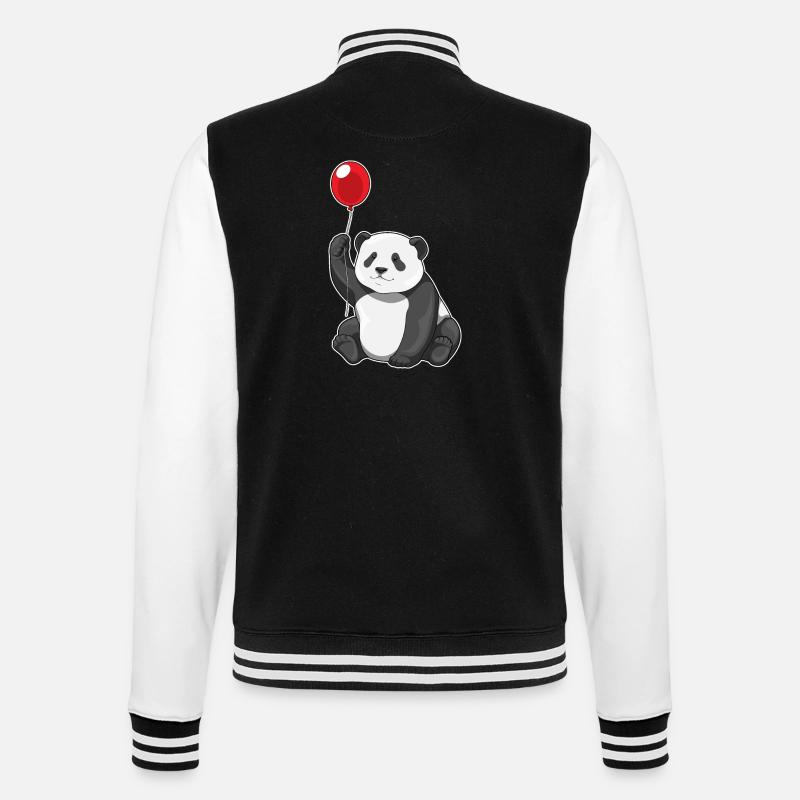 Ballon Panda - Veste Teddy - noir/blanc