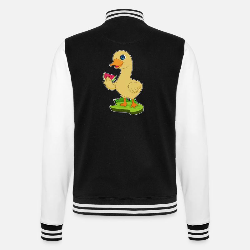 Canard Pastèque - Veste Teddy - noir/blanc