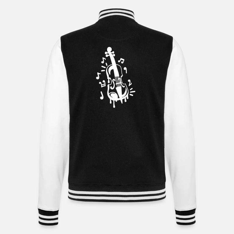 Geige Geiger - College-Sweatjacke - Schwarz/Weiß