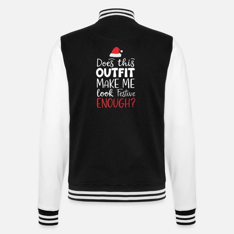Tenue de Noël festive - Veste Teddy - noir/blanc