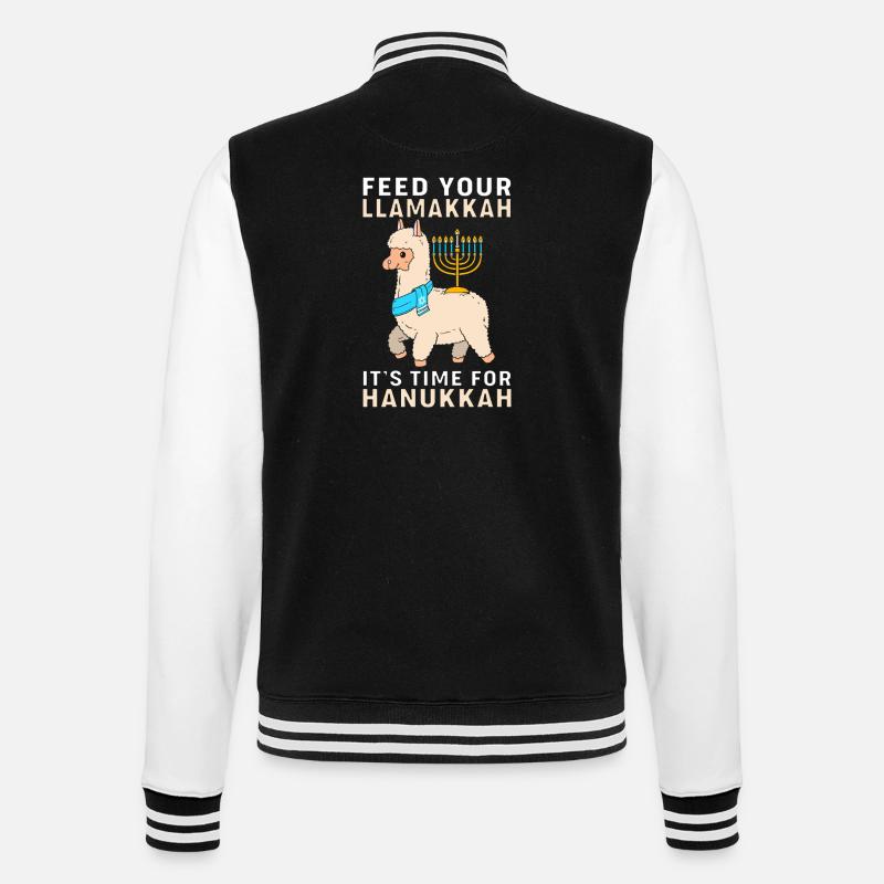 Hanoukka Hanoukka Hanoukka Lama - Veste Teddy - noir/blanc