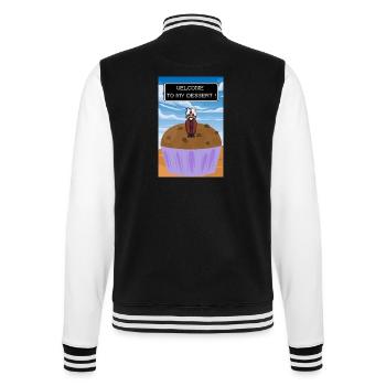 Welcome to the Dessert - College Sweat Jacket - black/white - Back - Marisol (170cm)