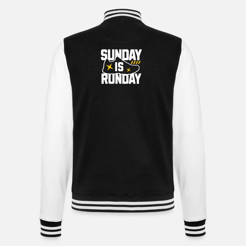 Graphique de baskets Sunday Run Day - Veste Teddy - noir/blanc