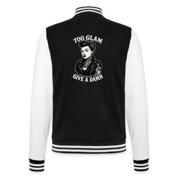 Pin-Up Girl : Trop glamour pour se soucier d’un motard - Veste Teddy - noir/blanc - Dos - Marisol (170cm)