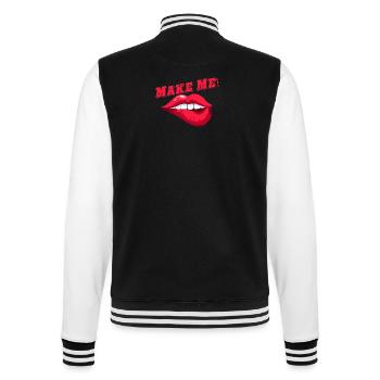 Fais-moi ~ HARDIS ~ Exclamation - Veste Teddy - noir/blanc - Dos - Marisol (170cm)