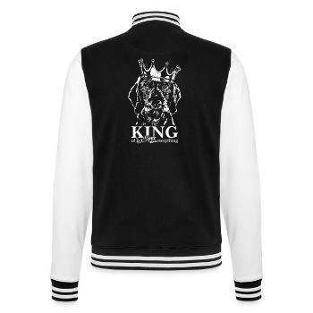 teckel à poil dur King Dog Saying Dogs Dog Wilsigns - Veste Teddy - noir/blanc - Dos - Marisol (170cm)