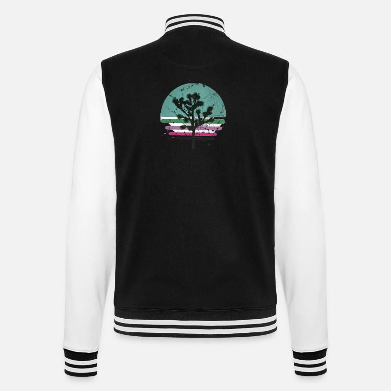 parc national de joshua Tree - Veste Teddy - noir/blanc