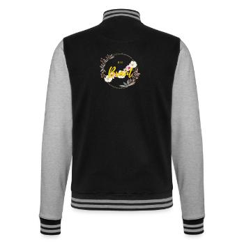 Die Braut - College-Sweatjacke - Schwarz/Grau meliert - Hinten - Marisol (170cm)