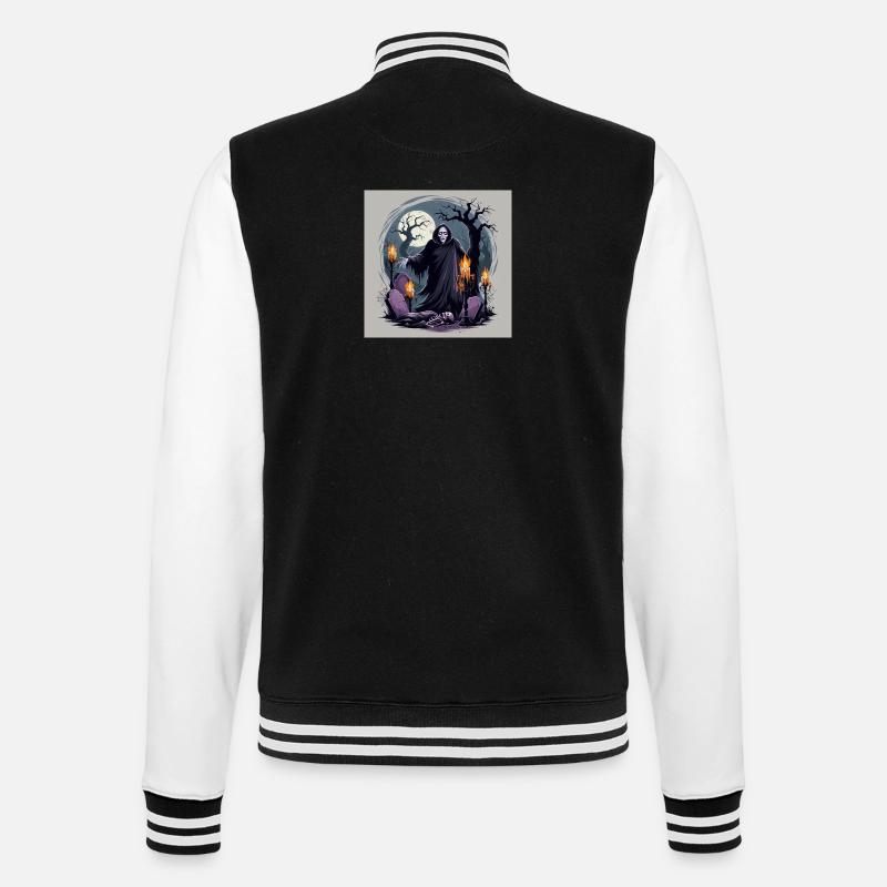 Scary Ghost - Collection Halloween - Veste Teddy - noir/blanc