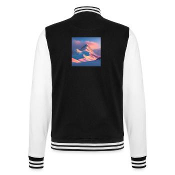 Mountain Range - College-Sweatjacke - Schwarz/Weiß - Hinten - Marisol (170cm)