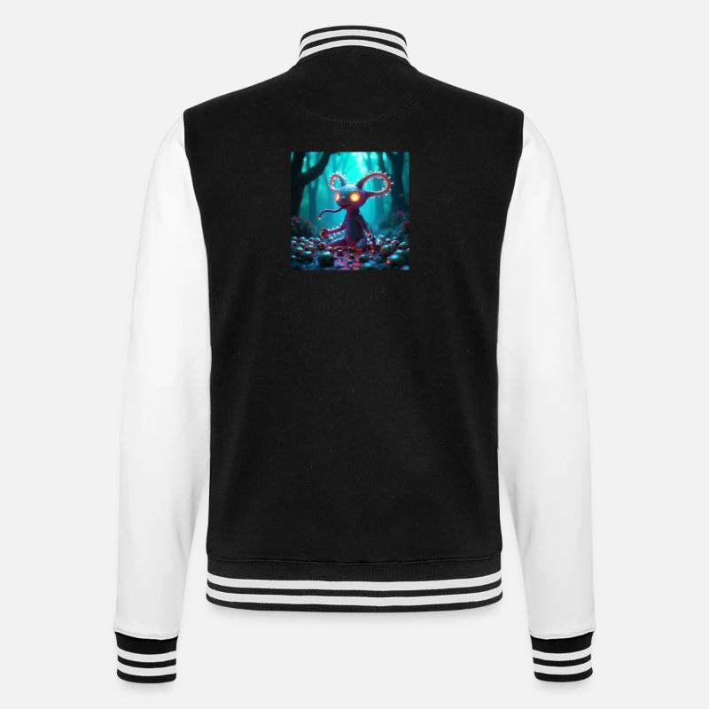 Alien - College-Sweatjacke - Schwarz/Weiß