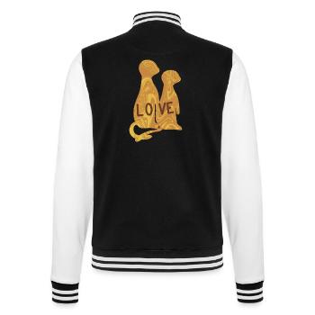 Suricates love - Veste Teddy - noir/blanc - Dos - Marisol (170cm)
