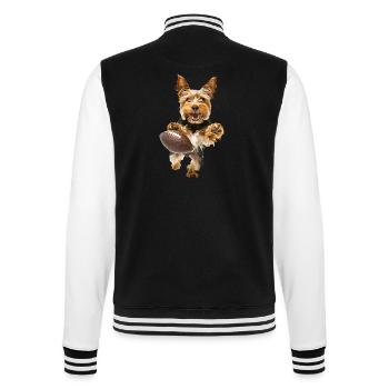 Yorkshire Terrier - College Sweat Jacket - black/white - Back - Marisol (170cm)