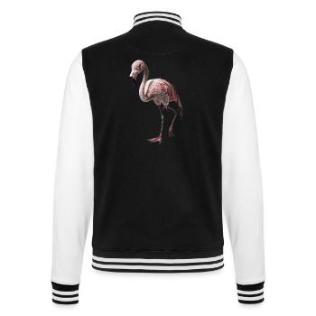 Flamingo - College-Sweatjacke - Schwarz/Weiß - Hinten - Marisol (170cm)