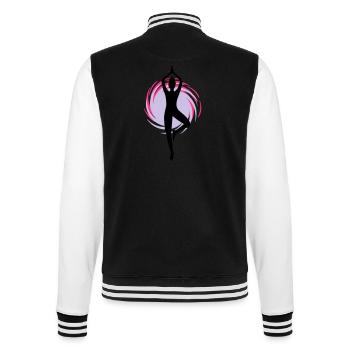 Yoga - Joga - Pilates - Power Yoga - Sport - 3C - College-Sweatjacke - Schwarz/Weiß - Hinten - Marisol (170cm)