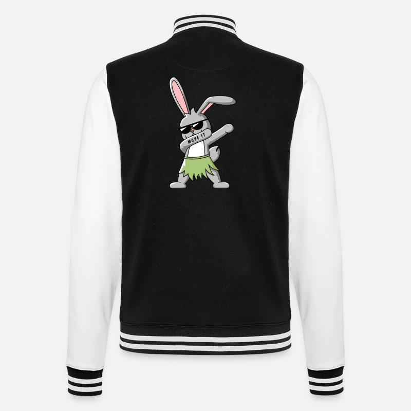 DAB DANCE BUNNY T-SHIRT - Veste Teddy - noir/blanc