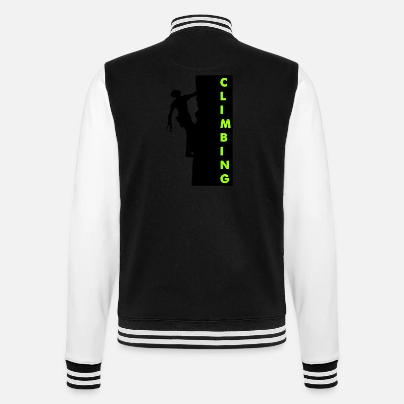 climbing - College-Sweatjacke - Schwarz/Weiß