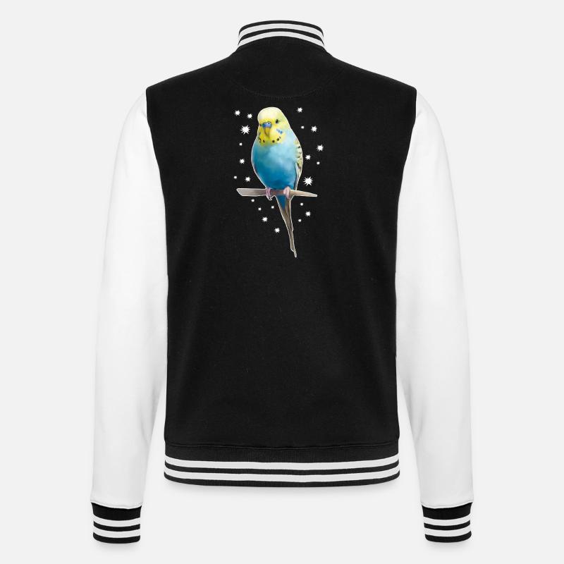 Étoiles de perruche - Veste Teddy - noir/blanc