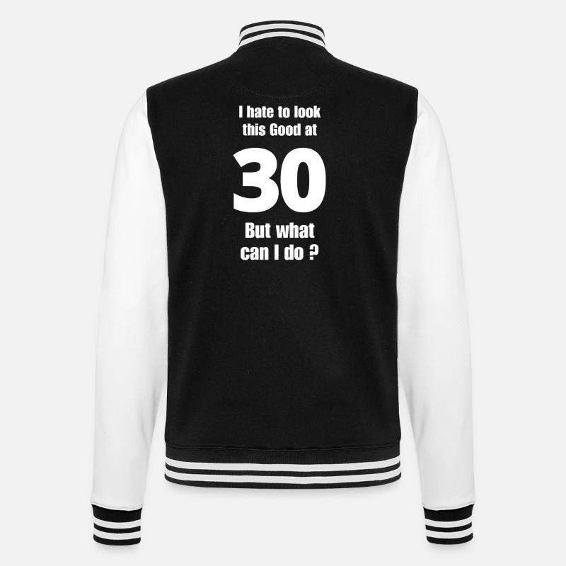 30e anniversaire - Veste Teddy - noir/blanc