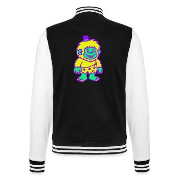 Guy with a hat - College Sweat Jacket - black/white - Back - Marisol (170cm)