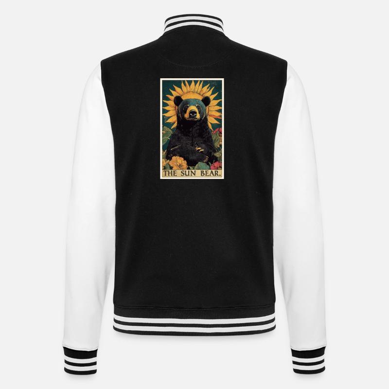 Ours du Soleil Ours Malais - Veste Teddy - noir/blanc