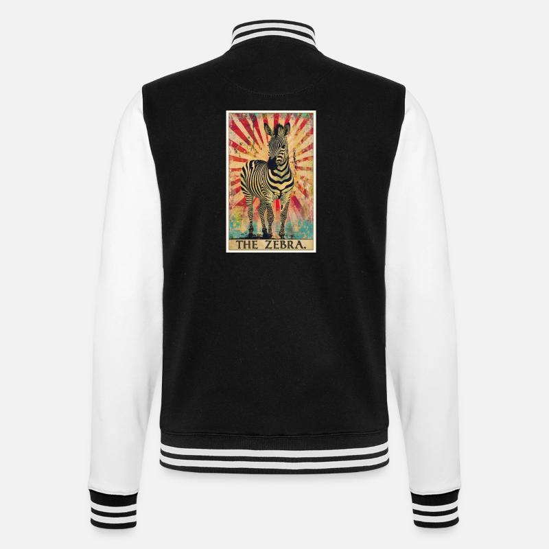 Zebras Zebra - College Sweat Jacket - black/white