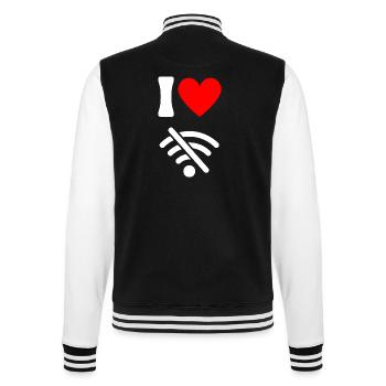 J'adore Offline - Détox Digitale sans Wifi - Veste Teddy - noir/blanc - Dos - Marisol (170cm)