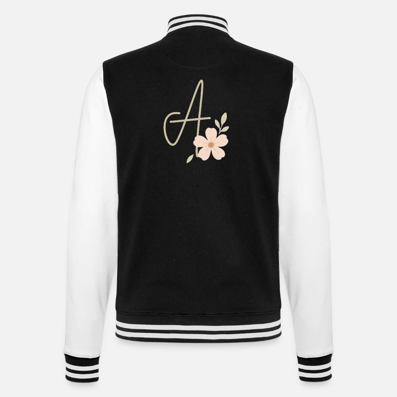 Monogramme A Floral - Veste Teddy - noir/blanc