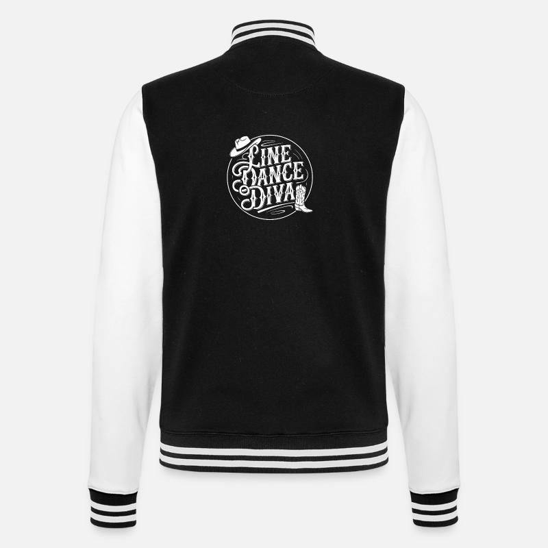 Line Dance Diva - College Sweat Jacket - black/white