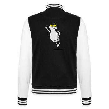 poleschaf - College-Sweatjacke - Schwarz/Weiß - Hinten - Marisol (170cm)