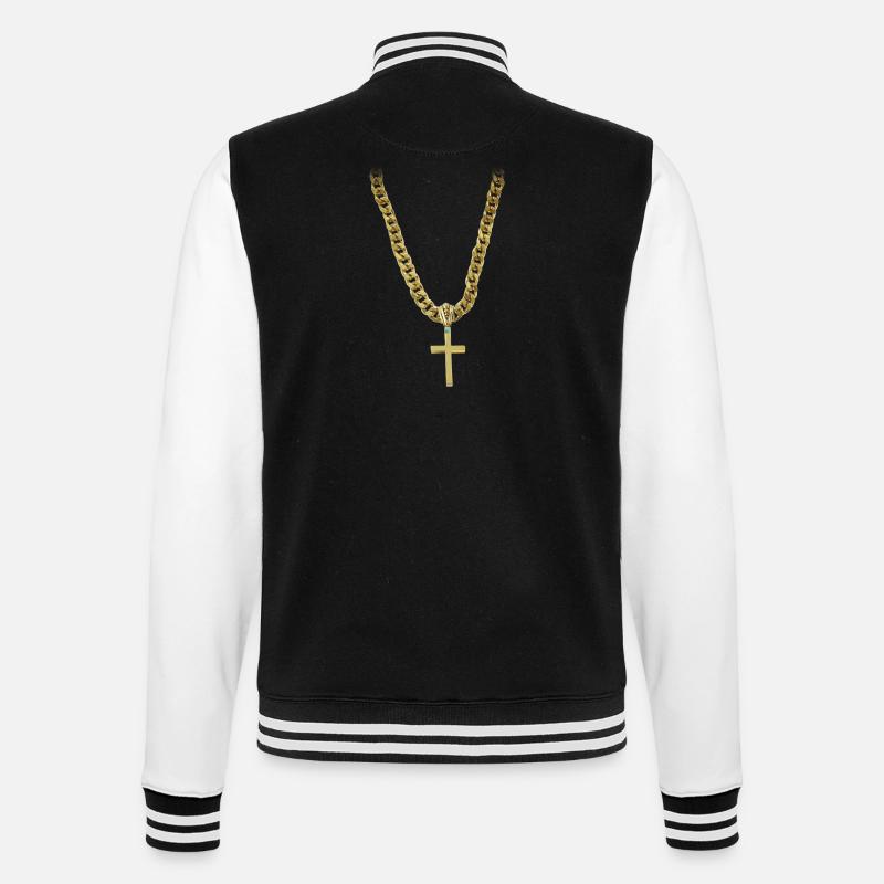 bling check 8 christ - Veste Teddy - noir/blanc