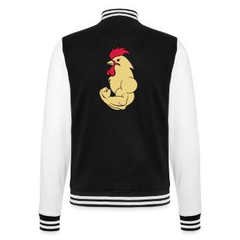 bodybuilder_hahn_2 - College Sweat Jacket - black/white - Back - Marisol (170cm)
